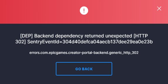 Backend error