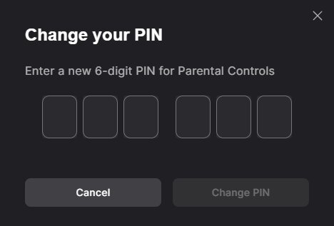 New Parental PIN
